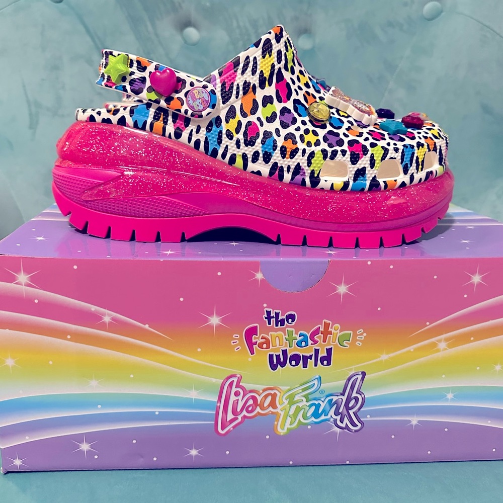 CROCS Lisa Frank Mega Crush Clogs Women’s size 10